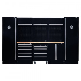 04398 Bunker® Modular Storage Combo With Hardwood Worktop (16 Piece)