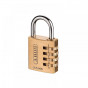 Abus Mechanical 32163 165/40 40Mm Solid Brass Body Combination Padlock (4-Digit) Carded