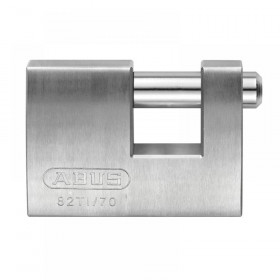 ABUS Mechanical 82TI/70mm TITALIUM Shutter Padlock Carded