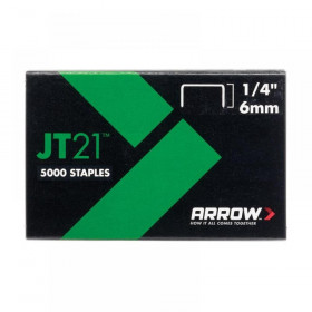 Arrow JT21 T27 Staples 6mm (1/4in) (Box 5000)