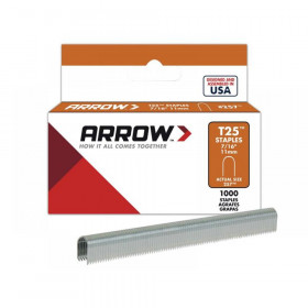 Arrow T25 Staples 11mm (7/16in) (Box 1000)