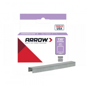 Arrow T30 Staples 306IP 10mm (3/8in) (Box 5000)