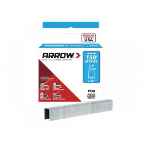 Arrow T50 Staples 12mm (1/2in) (Box 1250)