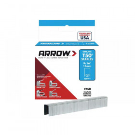 Arrow T50 Staples 14mm (9/16in) (Box 1250)