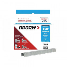 Arrow T50 Staples Stainless Steel 506SS 10mm (3/8in) (Box 1000)