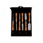 Bahco 424P-S6-PP 424-P Bevel Edge Chisel Set 6 Piece In Pouch