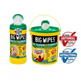 Big Wipes Multi-Surface Bio Pro+ Antiviral Wipes Range