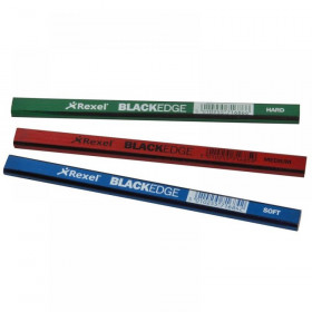 Blackedge Carpenters Pencils - Assorted (Card 12)