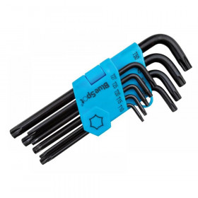 Blue Spot Tools Long Arm Ball End TORX Key Set of 9 (TX10-TX50)