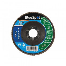 Blue Spot Tools Sanding Flap Disc 115mm 40 Grit