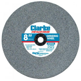 Clarke 8" (200Mm) Medium Grinding Wheel / 16Mm Bore