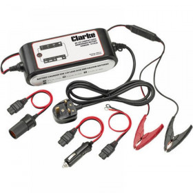 Clarke Cb09-12 12V 8A Auto Battery Charger/Maintainer 9 Stage