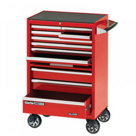 Clarke Cbb211Df 26 11 Drawer Mobile Cabinet With Front Cover - Red