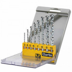 Clarke Cht502 8 Piece Carbide Tip Masonry Drill Bit Set