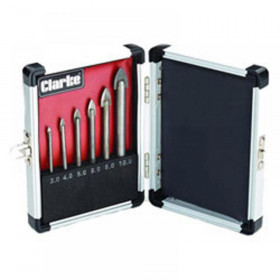 Clarke Cht704 6 Piece Glass Drill Bit Set