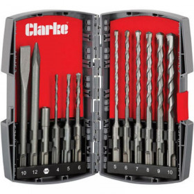Clarke Cht802 12 Piece Sds Plus Drill And Chisel Set