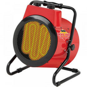 Clarke Devil 7003 Industrial 3Kw Electric Fan Heater (230V)