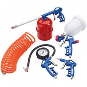 Clarke Kit1100 5 Piece Air Tool Kit With Gravity Fed Sprayer