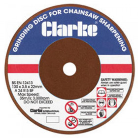 Clarke Replacement Grinding Disc For Ecss2 Electric Chainsaw Sharpener