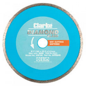 Clarke Scr180 Continuous Rim Diamond Blade 180Mm