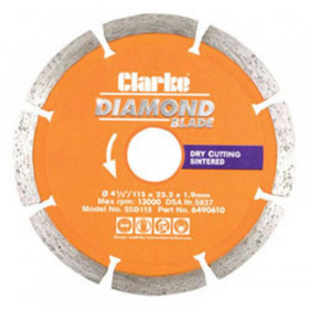 Clarke Ssd115 115Mm Diamond Blade