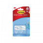 Command™ 17092CLR Clear Hooks With Clear Strips, Small (Pack 2)