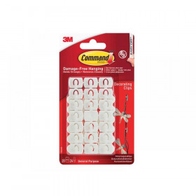 Command White Decorating Clips (Pack 20)