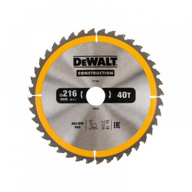 DeWalt Stationary Construction Circular Saw Blade Range