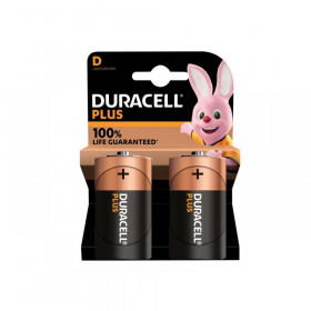 Duracell D Cell Plus Power +100% Batteries (Pack 2)
