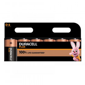 Duracell D Cell Plus Power +100% Batteries (Pack 6)