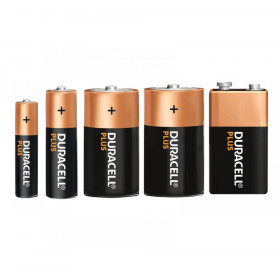 Duracell Plus Power +100% Batteries Range
