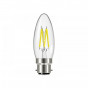 Energizer® S12866 Led Bc (B22) Candle Filament Non-Dimmable Bulb, Warm White 250 Lm 2.3W