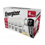 Energizer® S14056 Led Bc (B22) Opal Gls Non-Dimmable Bulb, Warm White 806 Lm 8.2W (Pack 4)