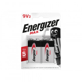 Energizer MAX 9V Alkaline Batteries (Pack 2)