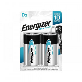 Energizer MAX PLUS D Alkaline Batteries (Pack 2)