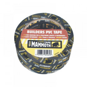 Everbuild Builders PVC Tape 50mm x 33m Black