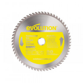 Evolution Stainless Steel Cutting Circular Saw Blade 230 x 25.4mm x 60T