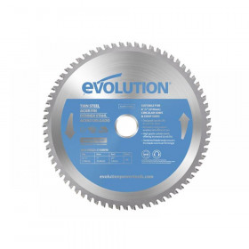 Evolution Thin Steel Cutting Circular Saw Blade 210 x 25.4 x 68T