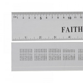 Faithfull Aluminium Rule 300mm / 12in