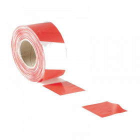 Faithfull Barrier Tape 70mm x 500m Red & White