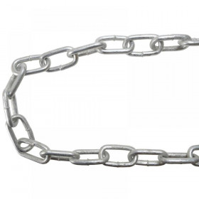 Faithfull Galvanised Chain Link 6mm x 15m Reel - Max. Load 250kg