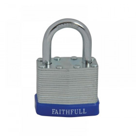 Faithfull Laminated Steel Padlock 40mm 3 Keys