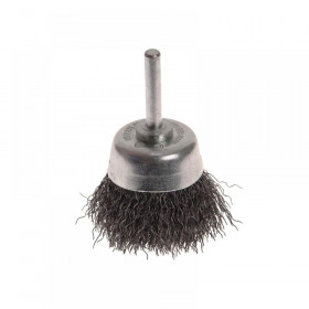 Faithfull Wire Brush Shaft Mounted 50mm x 20mm, 0.30mm Wire