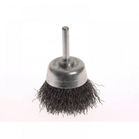 Faithfull Wire Brush Shaft Mounted 70mm x 25mm, 0.30mm Wire