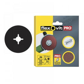 Flexovit Aluminium Oxide Fibre Discs 125mm Range