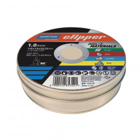 Flexovit Clipper Multi-Materials Cutting Discs 115 x 22.23mm (Tin of 10)