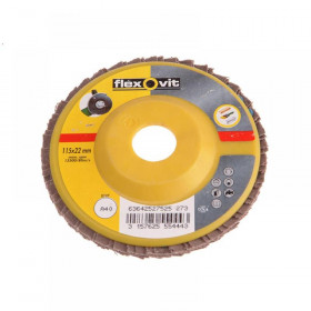 Flexovit Flap Disc For Angle Grinders 125mm 80G