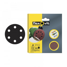 Flexovit Hook & Loop Sanding Discs 150mm Range