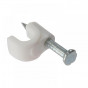 Forgefix RCC56W Cable Clip Round White 5-6Mm Box 100