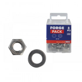 ForgeFix Hexagon Nuts & Washers, A2 Stainless Steel Range